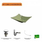 Kit Cuba L38 C/válvula Click 1"g + Sifão Cromado + Flexível C