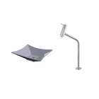 Kit Cuba L38 Com Torneira Link 1062 Metal 1/4 Volta Cinza