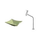 Kit Cuba L38 Com Torneira Link 1062 Metal 1/4 Volta Verde Acq