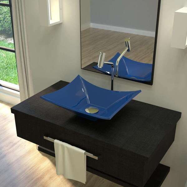 Kit Cuba L38 Com Válvula Click 1''g + Sifão Pvc + Flexível Az