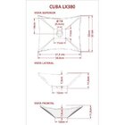 Kit Cuba L38 Válvula Click 1 Polegada G Compace Azul Turquesa