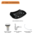 Kit Cuba L42 C/válvula 1'' (2,6cm) + Sifão Pvc + Flexível