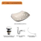 Kit Cuba L42 C/válvula Click 1 1/2'' (4,0cm) + Sifão Pvc + Fl