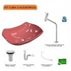 Kit Cuba L42 Com Torneira Link 1062 Metal E Válvula 1" + Sifã