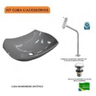 Kit Cuba L42 Com Torneira Link 1062 Metal E Válvula Click 1''