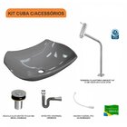 Kit Cuba L42 Com Torneira Link 1062 Metal E Válvula Click 1''