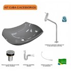 Kit Cuba L42 Com Torneira Link 1062 Metal E Válvula Click 1"b