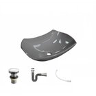 Kit Cuba L42 Com Válvula Click 1 1/2" + Sifão Cromado E Flexí