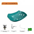 Kit Cuba L42 Com Válvula Click 1 1/2" + Sifão Pvc E Flexível
