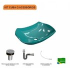 Kit Cuba L42 Com Válvula Click 1"b + Sifão Cromado E Flexível