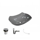 Kit Cuba L42 Com Válvula Click 1"b + Sifão Cromado E Flexível