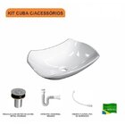 Kit Cuba L42 Com Válvula Click 1''b + Sifão Pvc E Flexível Co