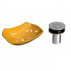 Kit Cuba L42 Com Válvula Click Botão 1''b Compace Amarelo