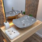 Kit Cuba L42 Com Válvula Click Botão 1''b Compace Cinza