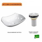 Kit Cuba L42 Com Válvula Metal 1'' Compace Branca