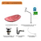 Kit Cuba L45 C/torneira Link 1062 Metal + Válvula Click 1 1/2