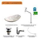 Kit Cuba L45 C/torneira Link 1062 Metal + Válvula Click 1 1/2
