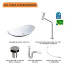 Kit Cuba L45 C/torneira Link 1062 Metal + Válvula Click 1''b