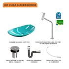 Kit Cuba L45 C/torneira Link 1062 Metal + Válvula Click 1''b