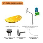 Kit Cuba L45 C/torneira Link 1062 Metal + Válvula Click 1''b