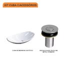 Kit Cuba L45 C/válvula Click Botão 1''b (2,6cm)