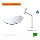 Kit Cuba L45 Com Torneira Link 1062 Metal 1/4 Volta Compace B