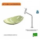Kit Cuba L45 Com Torneira Link 1062 Metal 1/4 Volta Compace V