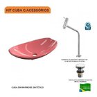 Kit Cuba L45 Com Torneira Link 1062 Metal E Válvula Click 1''
