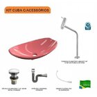 Kit Cuba L45 Com Torneira Link 1062 Metal E Válvula Click 1 1