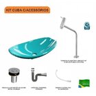Kit Cuba L45 Com Torneira Link 1062 Metal E Válvula Click 1"b