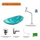 Kit Cuba L45 Com Torneira Link 1062 Metal E Válvula Click 1"g