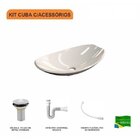 Kit Cuba L45 Com Válvula 1" + Sifão Pvc E Flexível Compace Be