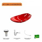 Kit Cuba L45 Com Válvula 1" + Sifão Pvc E Flexível Compace Ve