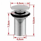 Kit Cuba L45 Com Válvula Click 1 1/2'' + Sifão Pvc E Flexível