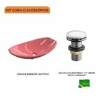 Kit Cuba L45 Com Válvula Click 1 1/2" Compace Rosa