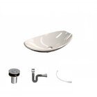 Kit Cuba L45 Com Válvula Click 1"b + Sifão Cromado E Flexível