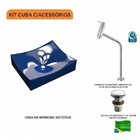 Kit Cuba Ml44 C/torneira Link 1062 Metal 1/4 Volta Compace Az