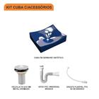 Kit Cuba Ml44 C/válvula 1'' (2,6cm) + Sifão Pvc + Flexível