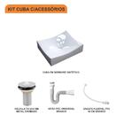 Kit Cuba Ml44 C/válvula 1'' (2,6cm) + Sifão Pvc + Flexível