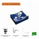 Kit Cuba Ml44 C/válvula Click 1 Pol. Sifão Pvc E Flexível Com