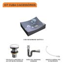 Kit Cuba Ml44 C/válvula Click 1''g + Sifão Cromado + Flexível