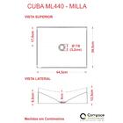 Kit Cuba Ml44 C/válvula Click 1''g + Sifão Pvc + Flexível