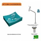 Kit Cuba Ml44 Com Torneira Link 1062 Metal E Válvula 1 Pol. C