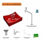 Kit Cuba Ml44 Com Torneira Link 1062 Metal E Válvula 1 Pol. C