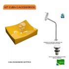 Kit Cuba Ml44 Com Torneira Link 1062 Metal E Válvula Click 1"