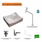 Kit Cuba Ml44 Com Torneira Link 1062 Metal E Válvula Click 1"