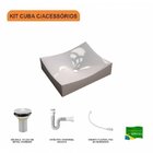 Kit Cuba Ml44 Com Válvula 1 Pol. Com Sifão Pvc E Flexível Com