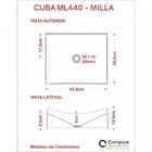 Kit Cuba Ml44 Com Válvula Click 1"b Pol. Com Sifão Cromado E