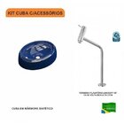 Kit Cuba Ov39 C/torneira Link 1062 Metal 1/4 Volta Compace Az