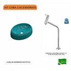 Kit Cuba Ov39 C/torneira Link 1062 Metal 1/4 Volta Compace Az